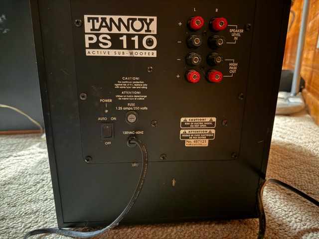 Tannoy PS 110 Active Subwoofer - photo 2