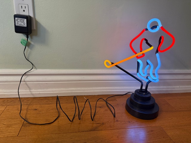 Hockey Player Neon Lamp