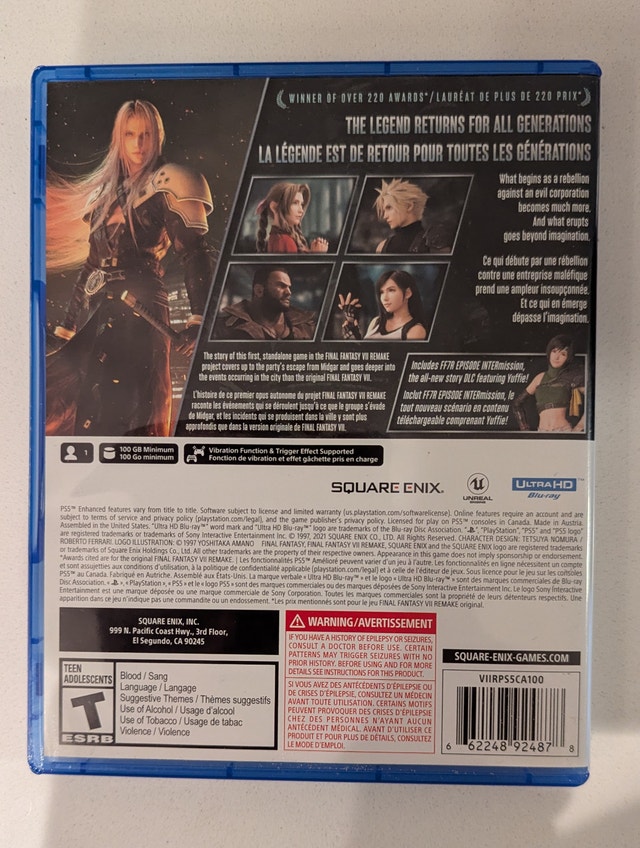 PS5 Final Fantasy VII Remake Intergrade - photo 2