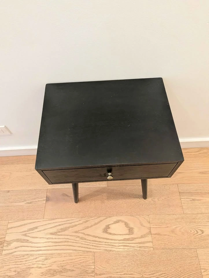 MCM Black Nightstand or Side Table - photo 2