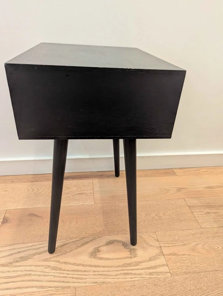 MCM Black Nightstand or Side Table - photo 4