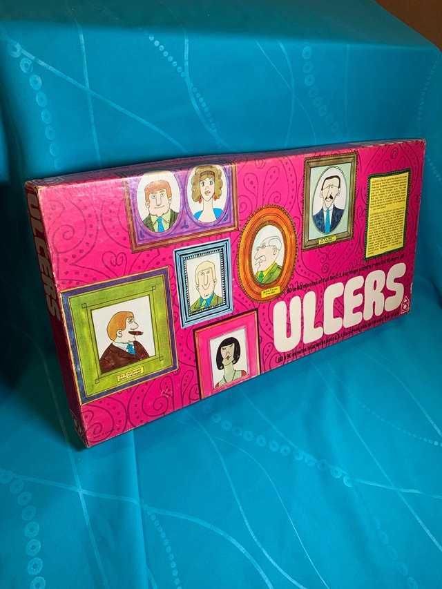 Vintage 1969 Ulcers Board Game