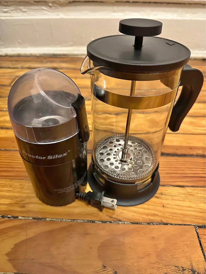 Coffee Lover’s Set: Proctor Silex Grinder & IKEA French Press