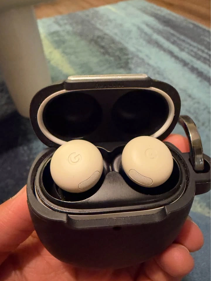 Google Pixel Buds Pro 2 (Porcelain) with Spigen Case - photo 2