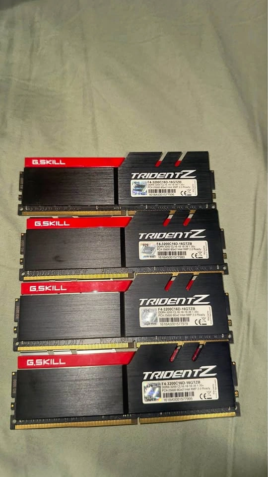 G.SKILL Trident Z 32GB DDR4-3200 CL16 RAM – 4×8GB – TESTED