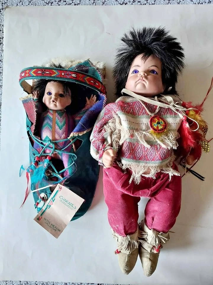Charades Fine Porcelain Dolls Native American Collection