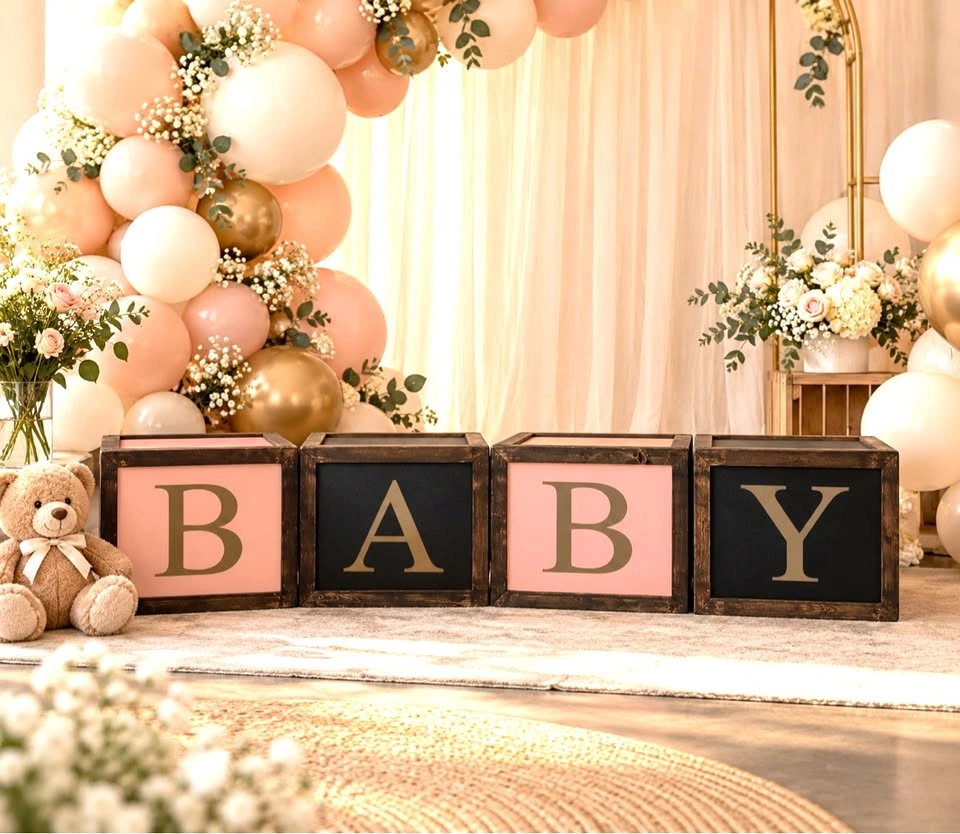Large BABY Blocks - Baby Shower Decor - photo 2
