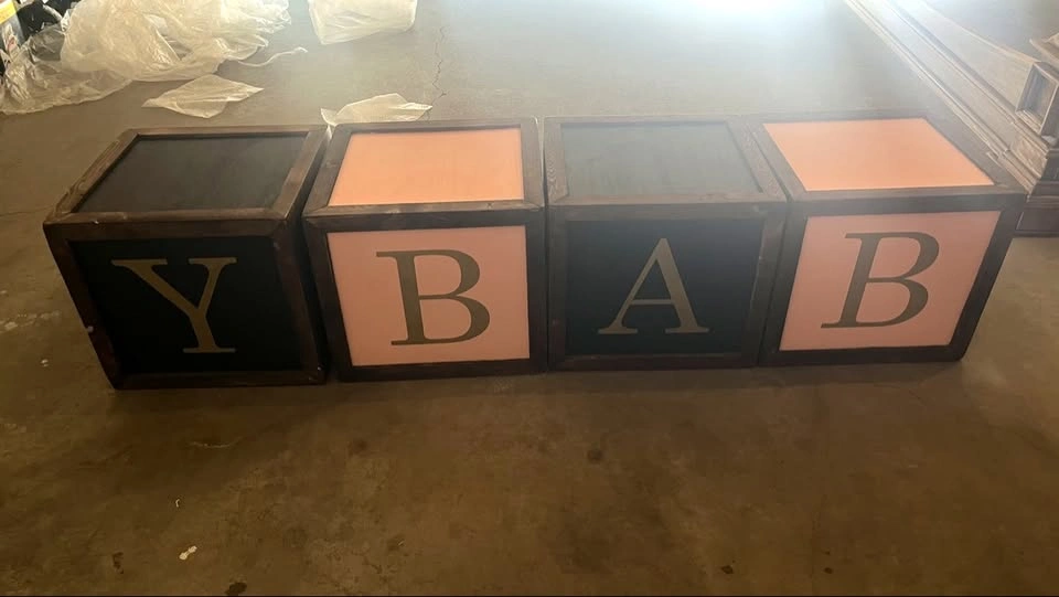 Large BABY Blocks - Baby Shower Decor - photo 3