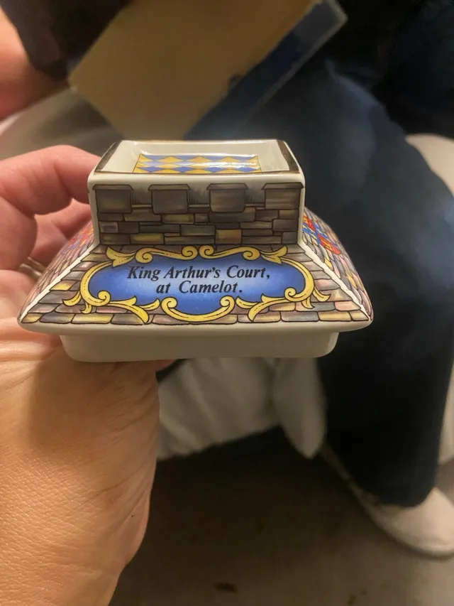 Sadler collectible teapot & china saucers🥕 image indicator(2)