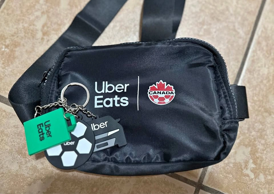 Uber Eats Canada Belt Bag with Keychains