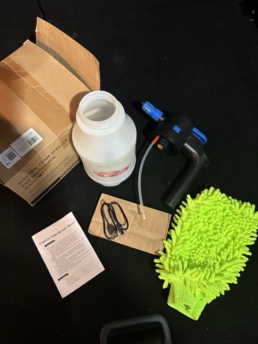 GLOEXO Electric Foam Sprayer 1.5L Rechargeable w/ Microfiber Was - photo 3