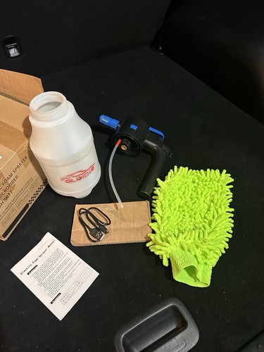 GLOEXO Electric Foam Sprayer 1.5L Rechargeable w/ Microfiber Was - photo 4