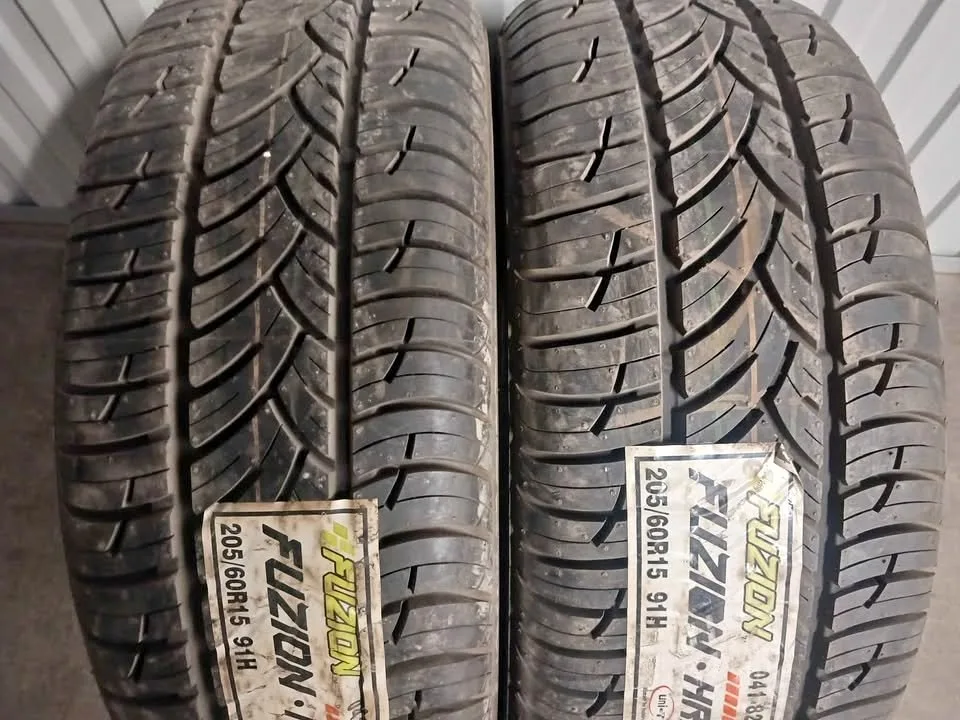 205 60 r15 TWO NEW FUZION HRI ALL SEASON CAR TIRES thumbnail