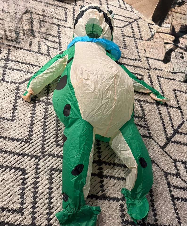 NEW Adult Inflatable Frog Costume – Size Large – Halloween