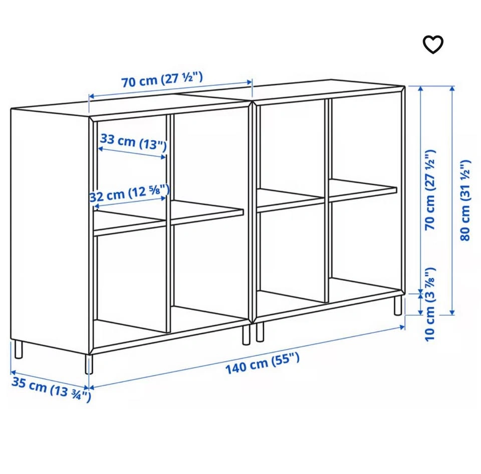 IKEA EKET Storage combo with legs and 4 baskets - photo 3