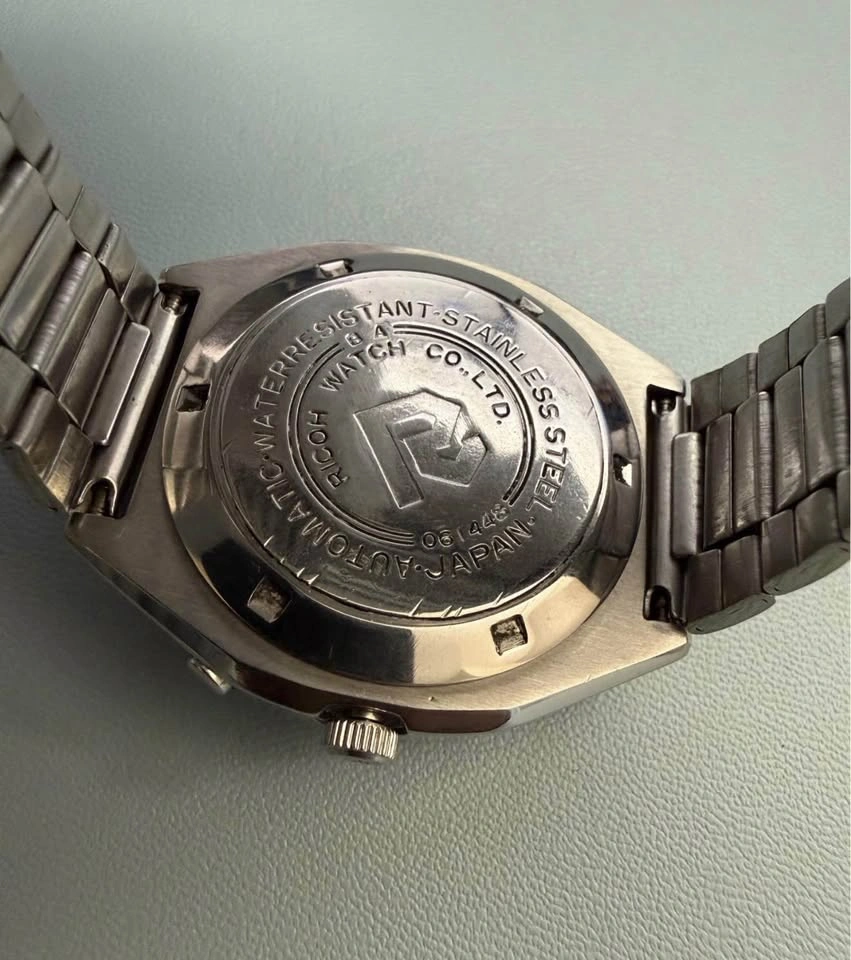 Ricoh Automatic Men’s Watch 21 Jewel Japan Blue Dial - photo 5