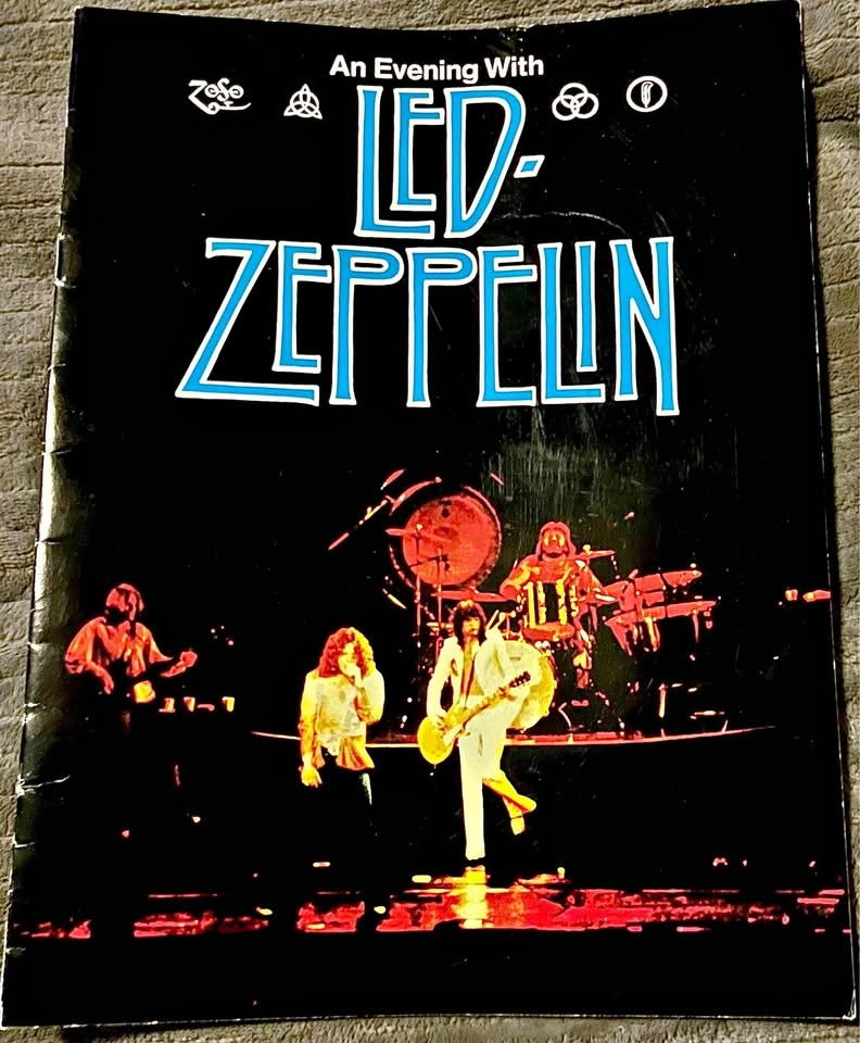 1977 Led Zeppelin “An Evening With Led Zeppelin” Tour Program