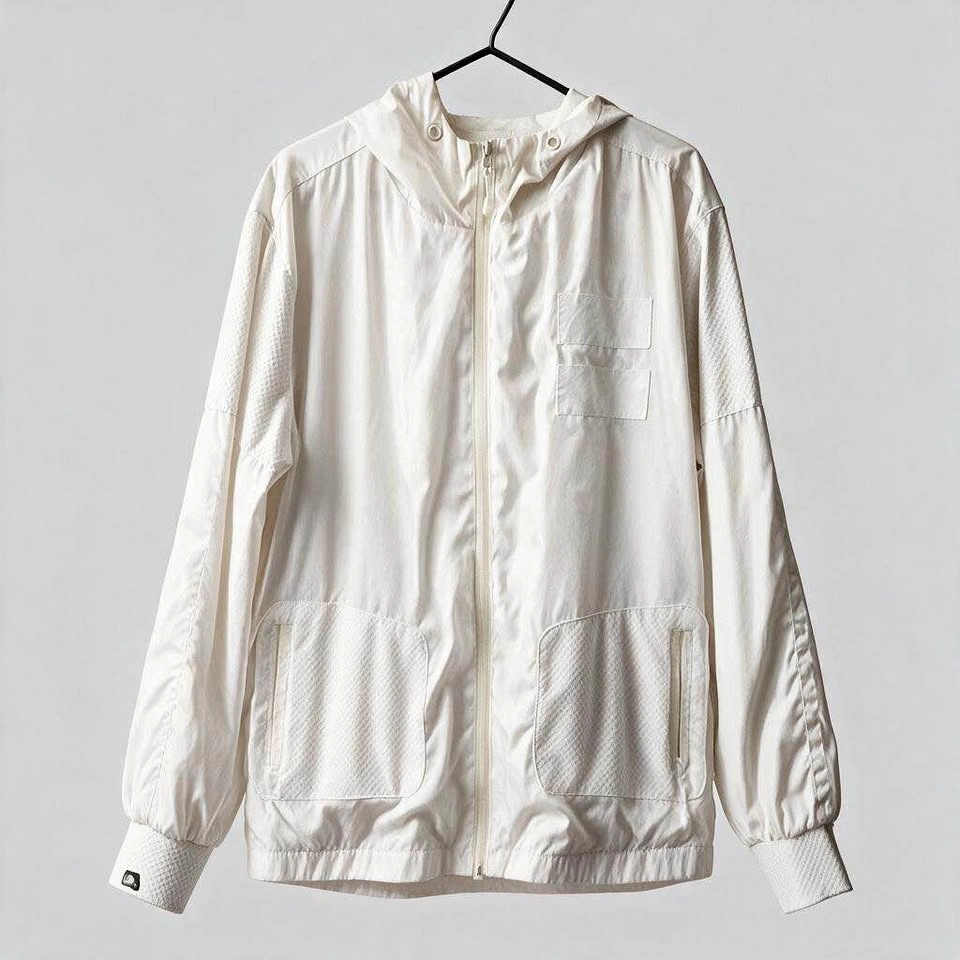 Men’s White Windbreaker - XL