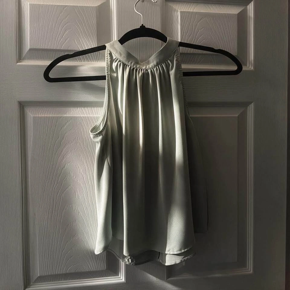 Halara Sage Green Halter Blouse - size S