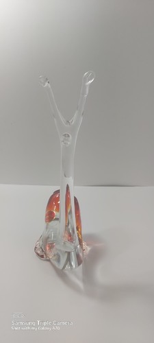 Vintage MURANO Snail Art Glass Long Neck 7.5" - ITALY - photo 5