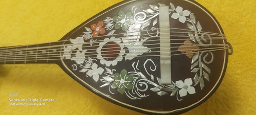 1950s Italian Bakelite Musical Mandolin/Guitar Music Box - photo 3