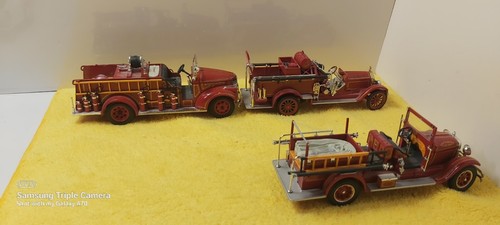 Lot Of 3 Vintage Fire Trucks 1/32 Diecast National Motor Museum - photo 4