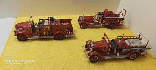 Lot Of 3 Vintage Fire Trucks 1/32 Diecast National Motor Museum - photo 5