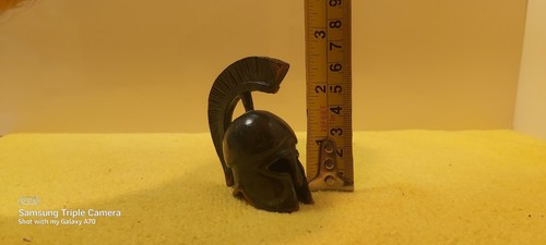 Ancient Greek Bronze Helmet Sculpture Handmade Statue - photo 2