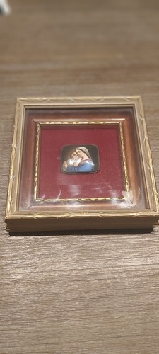 Handpainted On Porcelain Madonna Della Sedia Painting After Raph - photo 2
