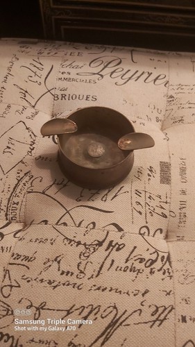 Vintage Trench Art WWII Brass Artillery Shell Casing Ashtray - photo 2