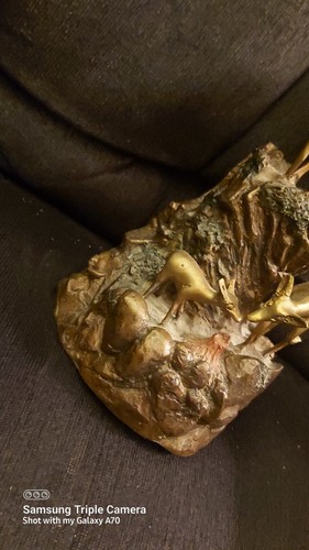Vintage Bronze Majestic - Mountain with Deer Sculpture - photo 5