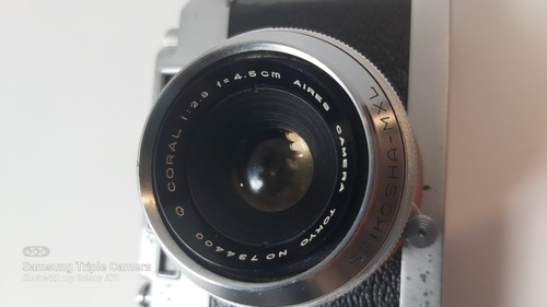 Rare Aires 35-IIIA L 35mm Film Camera JAPAN w/ H Coral F2.8 4.5c - photo 4