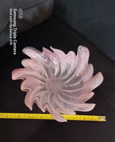 Murano CRYSTAL Creazioni SILVESRTI Scalloped edge swirl trinket - photo 2