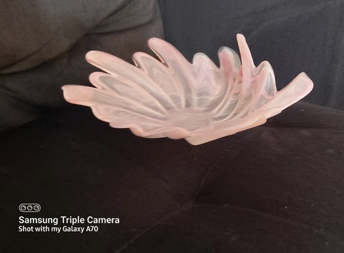 Murano CRYSTAL Creazioni SILVESRTI Scalloped edge swirl trinket - photo 3