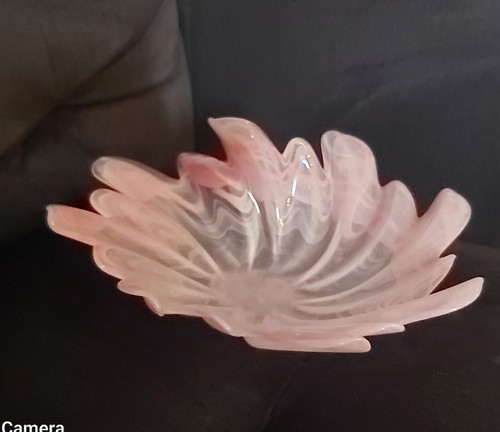 Murano CRYSTAL Creazioni SILVESRTI Scalloped edge swirl trinket - photo 4