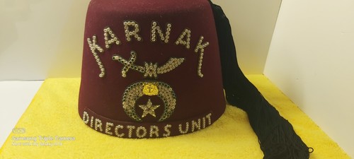 Vintage KARNAK Shriners Masonic FEZ HAT DIRECTORS UNIT - photo 3