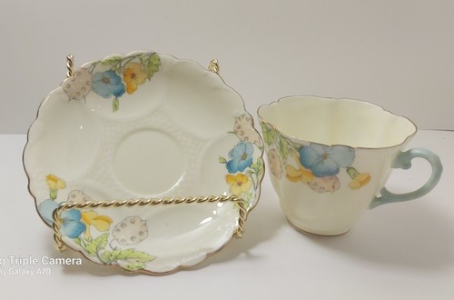 Vintage Paragon Yellow Floral Bone China Tea Cup and Saucer