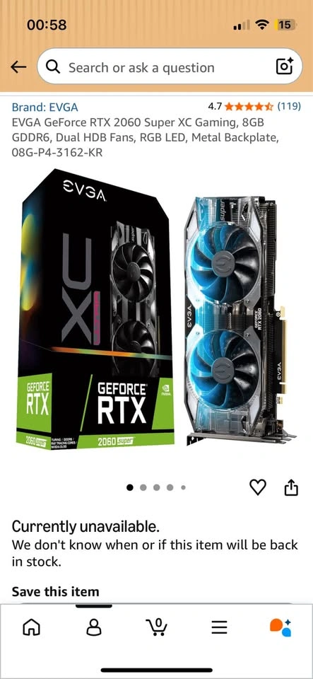 EVGA GeForce RTX 2060 Super XC Gaming 8GB GDDR6 - photo 2