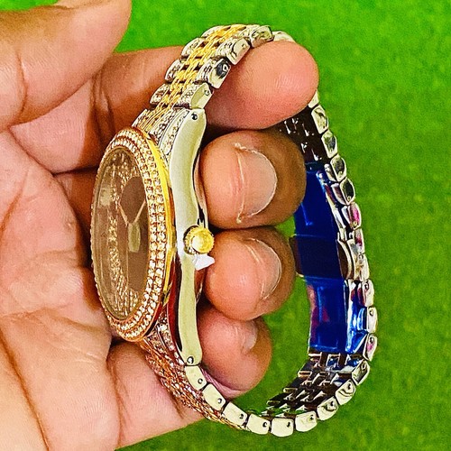 Men's Green Dial Analog Watch Two-Tone Stainless Bracelet - photo 5