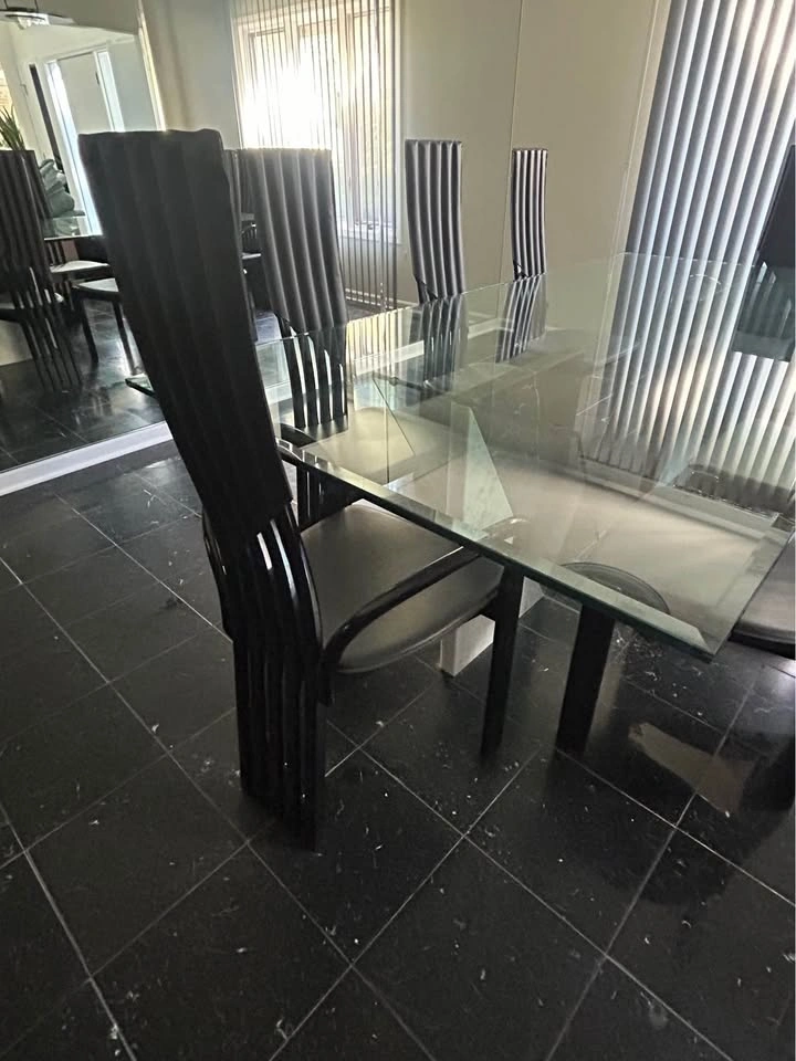 Dining Room Table Large Glass Top 8’x4’ - photo 5