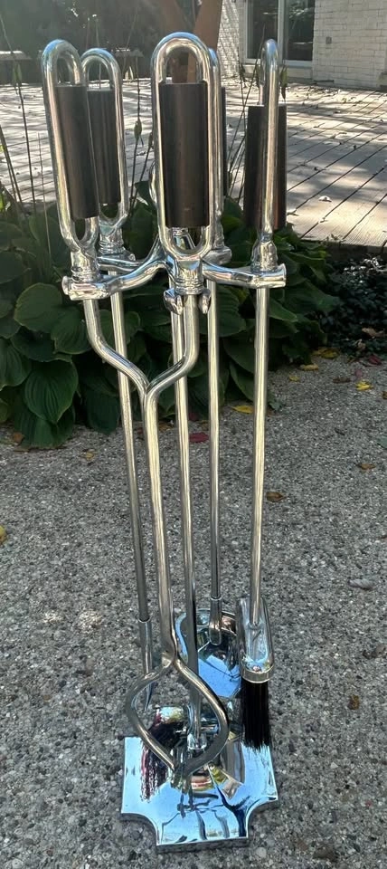 Fireplace Tools Modern Chrome - photo 5