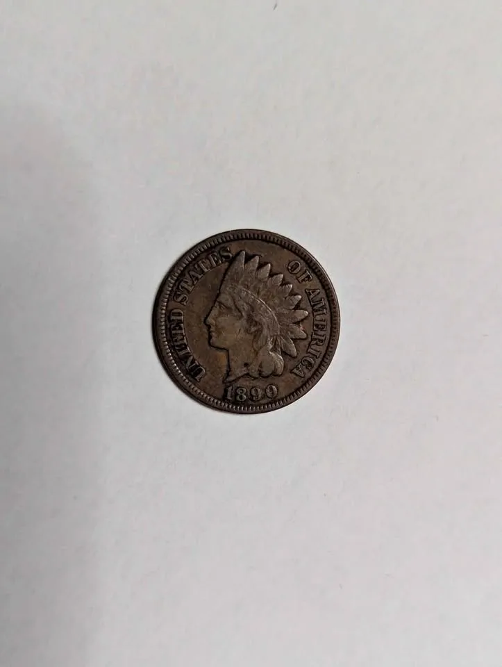 1890 US Indian Head One Cent thumbnail