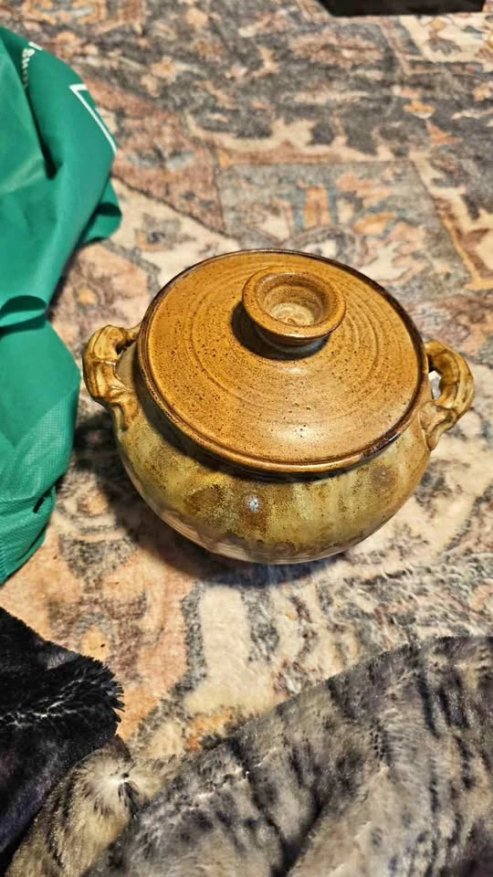 Vintage 2-Piece Studio Art Pottery Set (Signed)