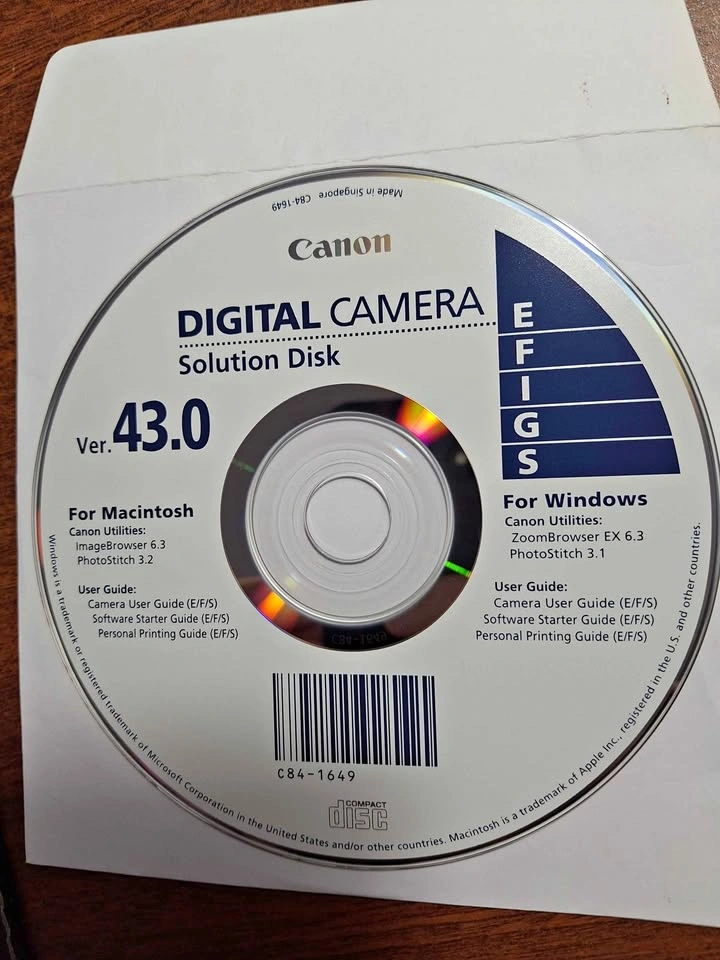Canon Digital Camera Solution Disk Ver. 43.0