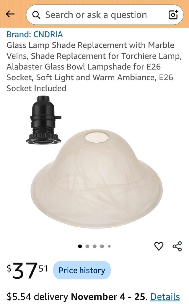 Glass Lamp Shade Replacement