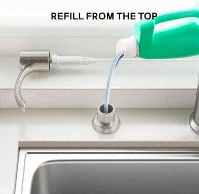 Brushed Nickel Kitchen Soap Dispenser - photo 5