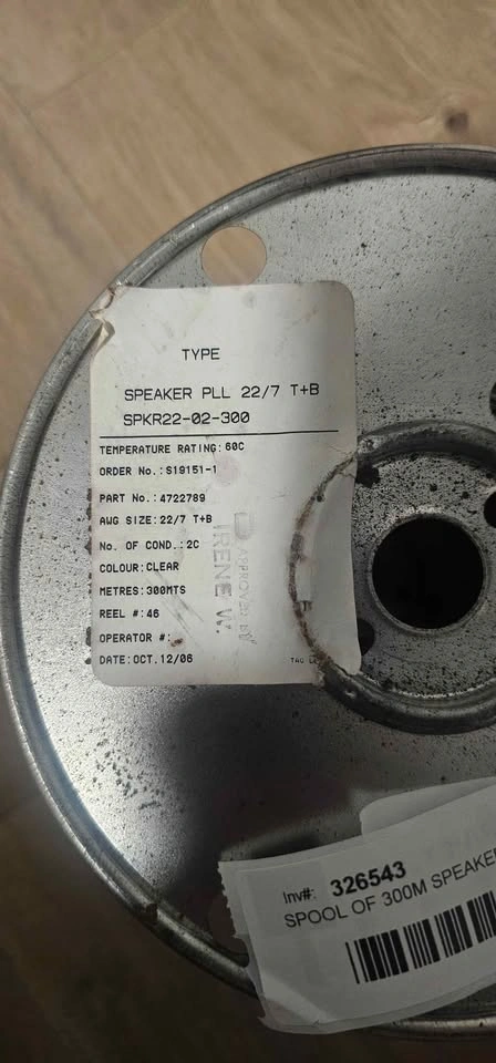300M (984ft) Bulk Spool 22 AWG 2-Conductor Wire - Clear Jacket - photo 2