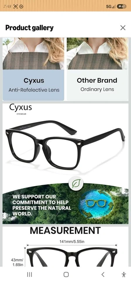 Brand New Cyxus Blue Light Blocking Glasses – 5 Available! - photo 4