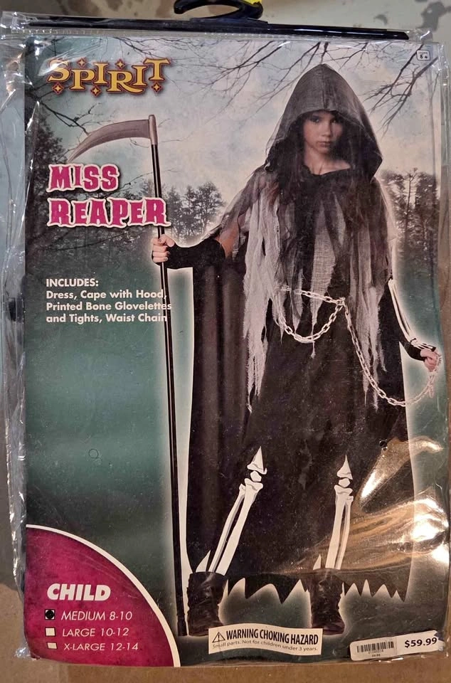 Miss Reaper Child Halloween Costume
