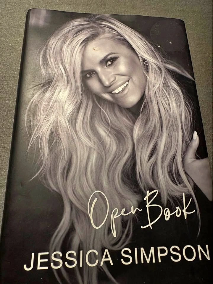 Jessica Simpson open book hardcover book